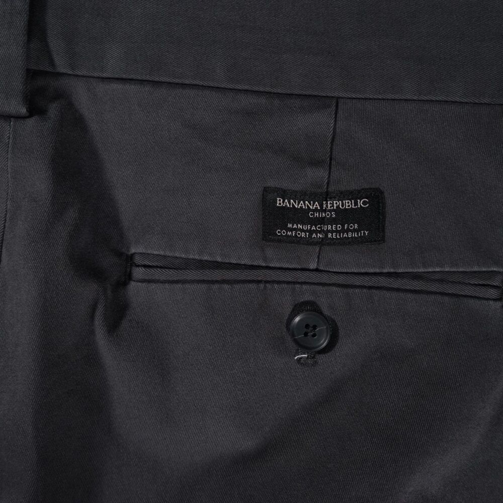 Banana Republic Aiden Chino Pants Dark Grey 32x30 - Picture 8 of 9